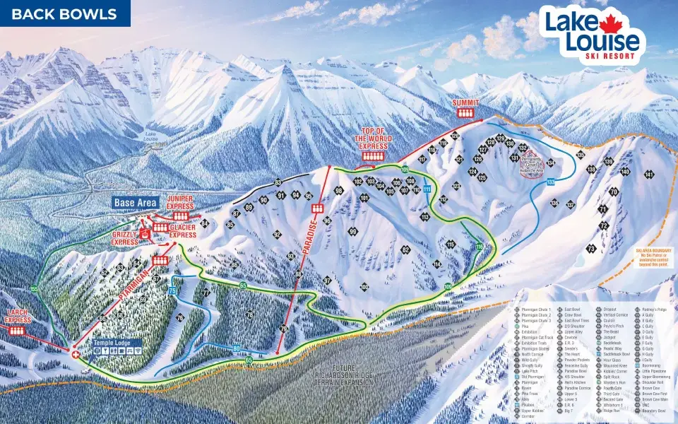 Lake Louise trail map