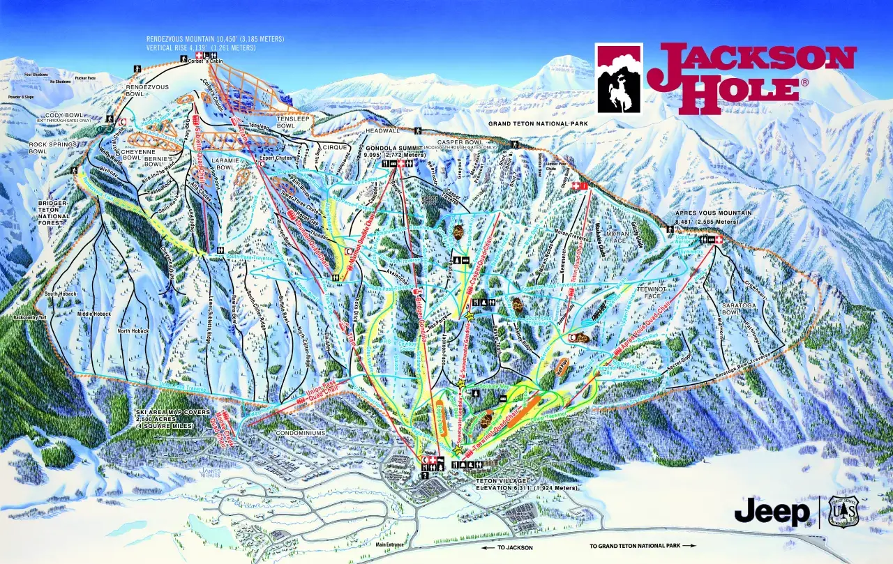 Jackson Hole trail map