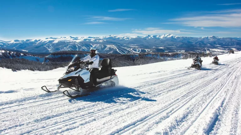 Snowmobiling