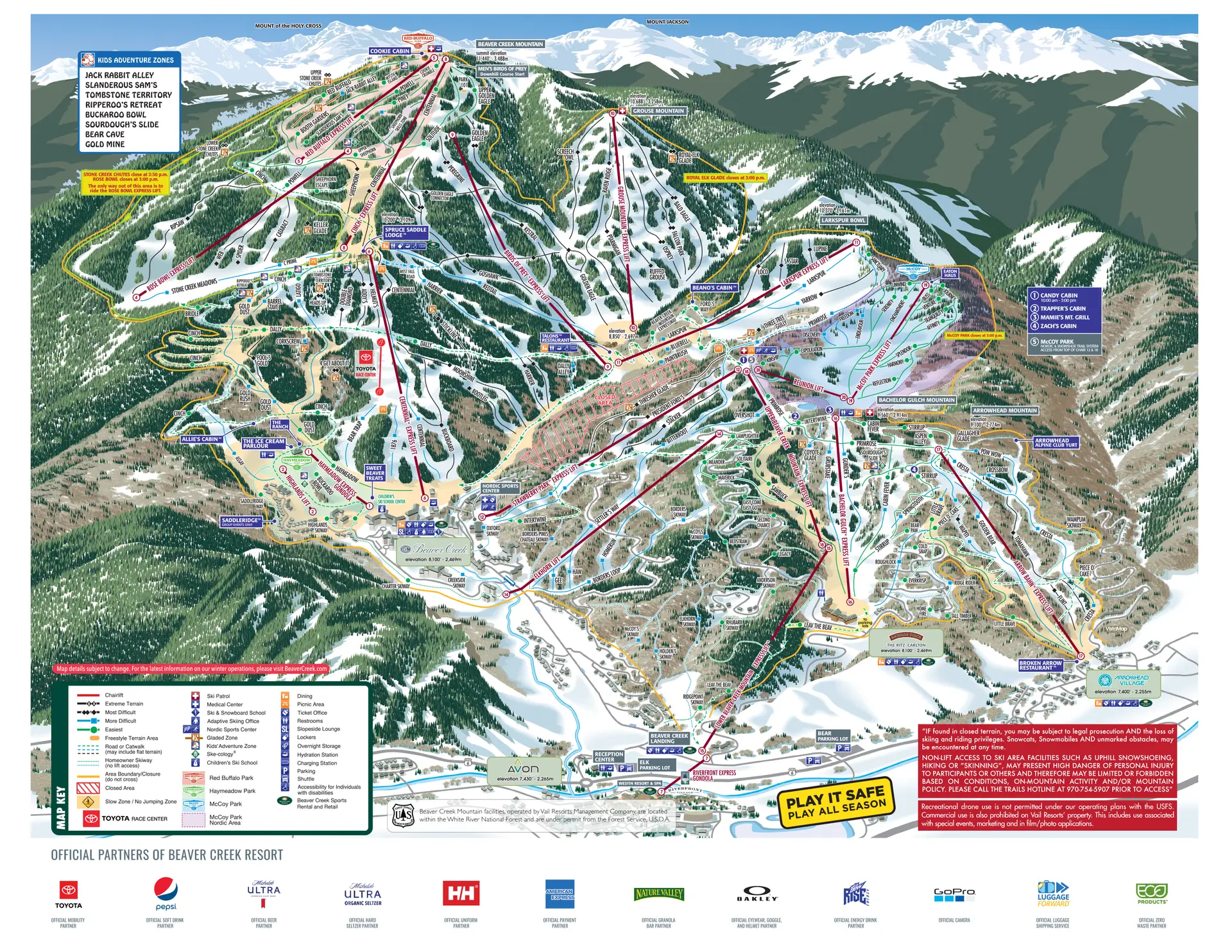 Beaver Creek trail map