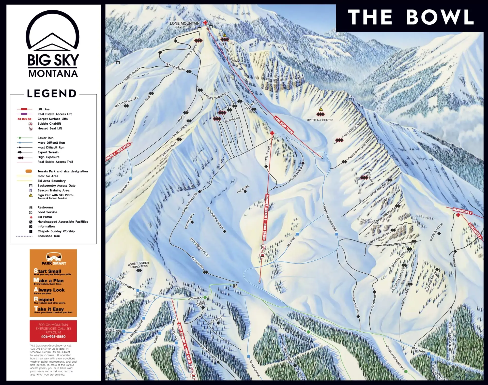 Big Sky Map / Bowl view
