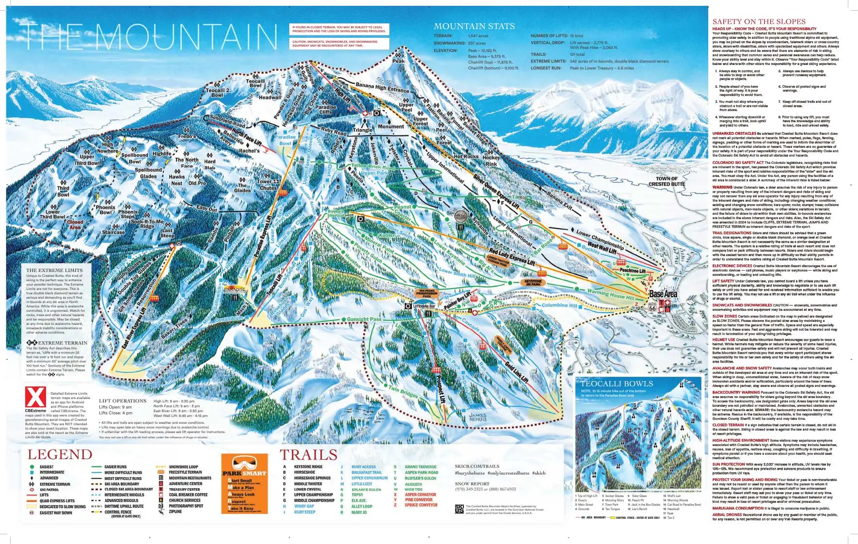 Crested Butte Mountain Resort Map