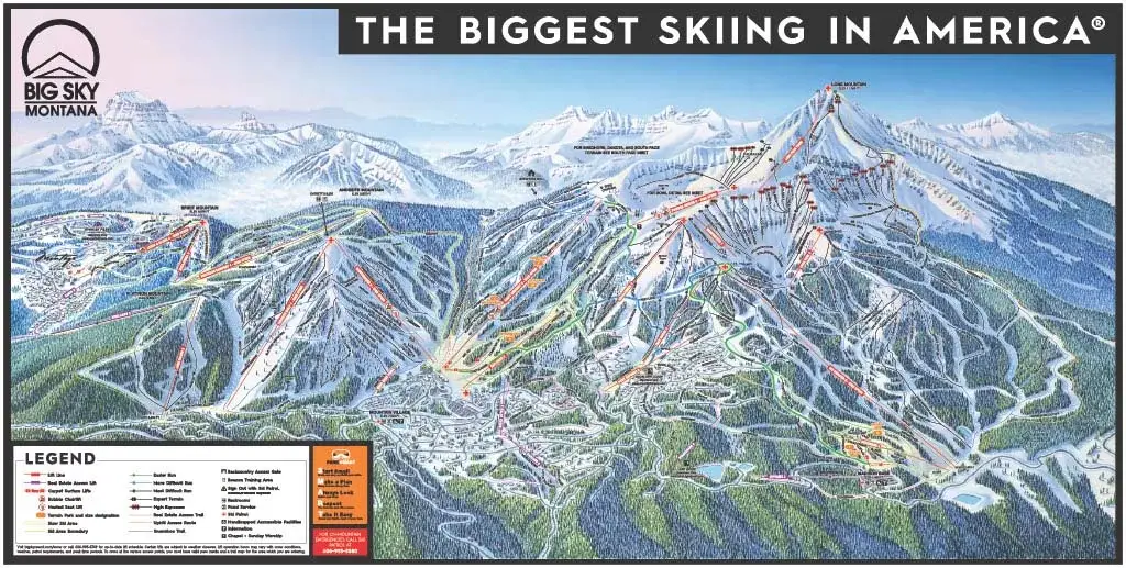 Big Sky Resort map