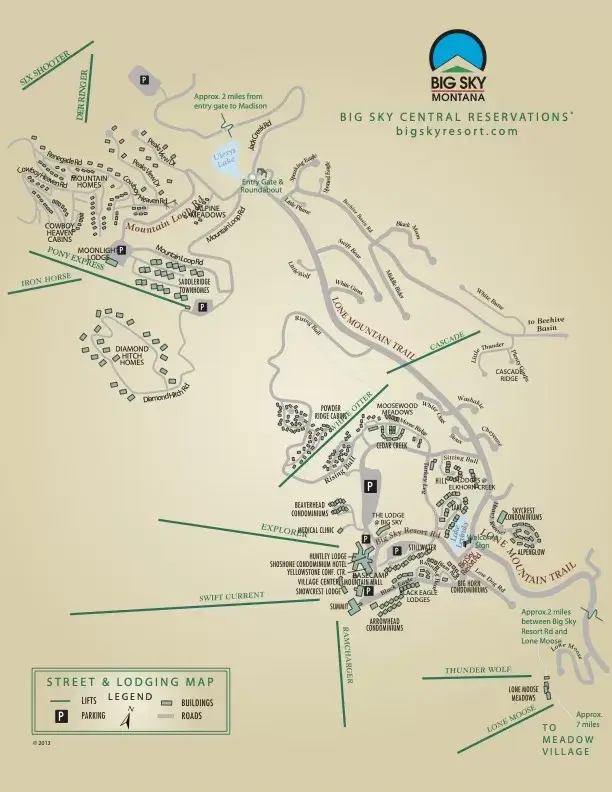 Big Sky Street Map