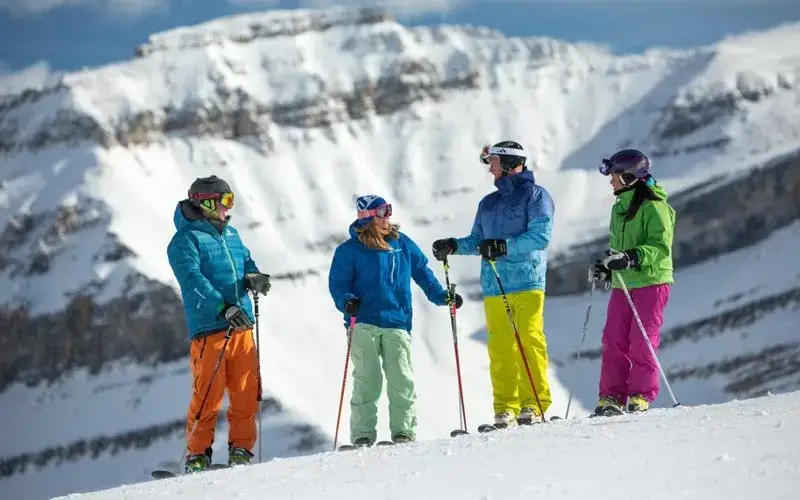Banff skiers