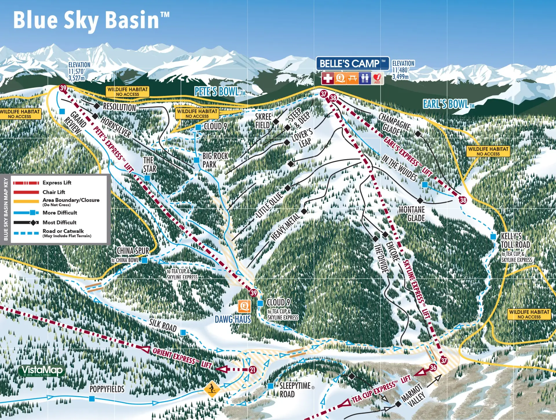 Vail BlueSky Map