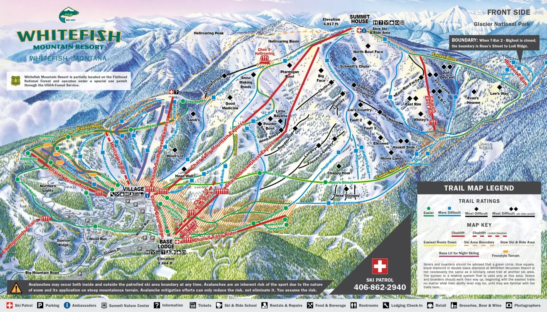 Whitefish Trail Map