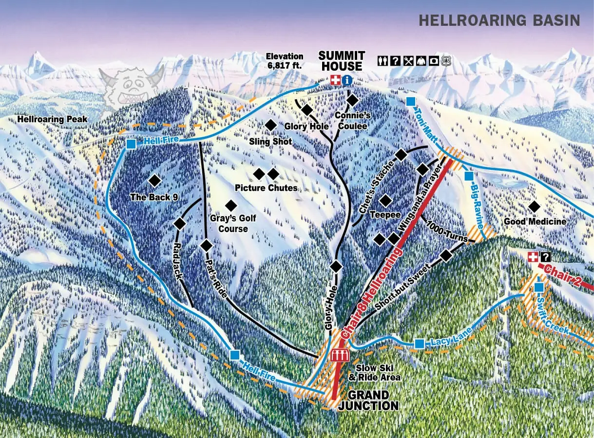 Whitefish trail map