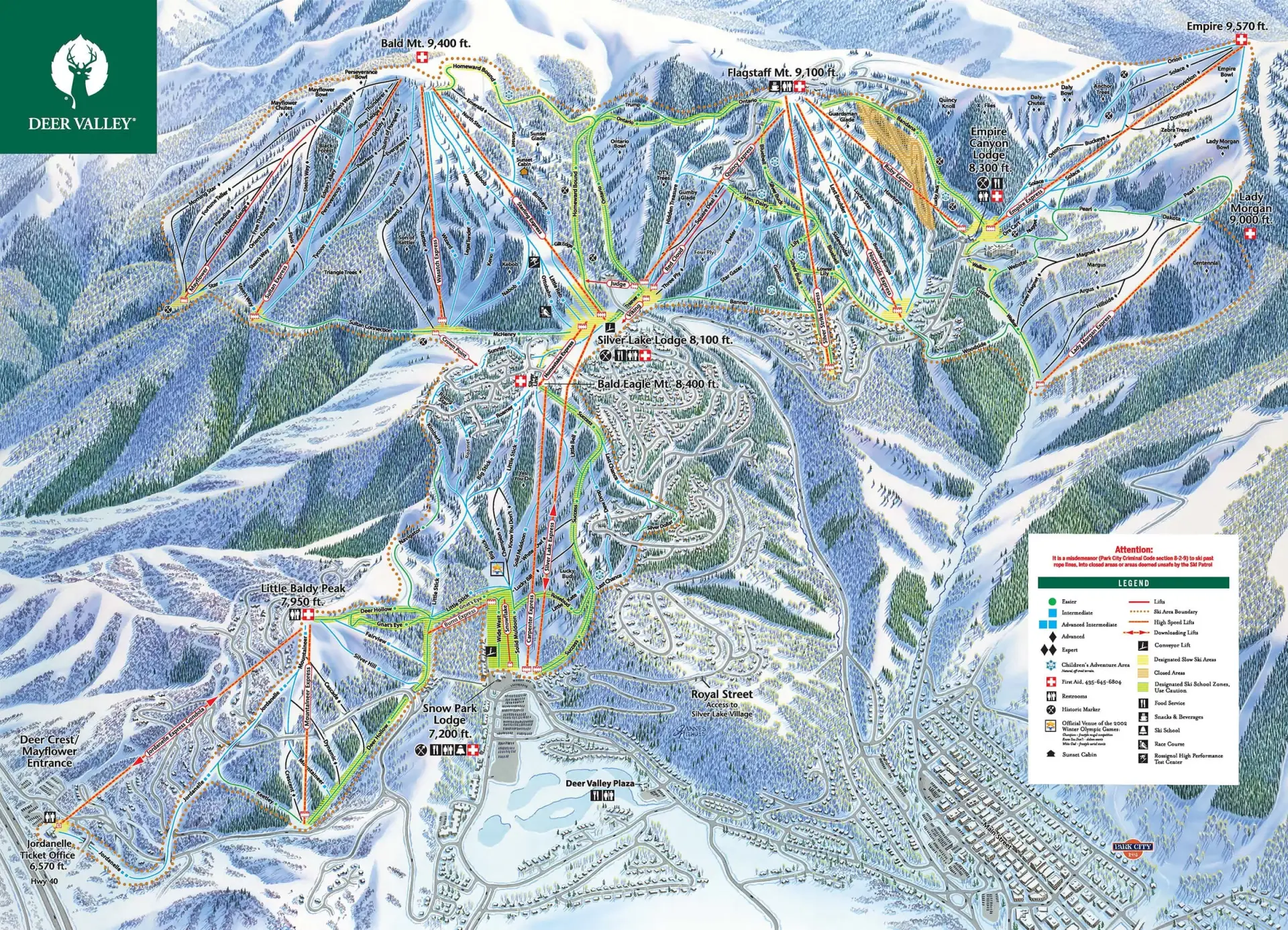 Deer Valley Trail Map