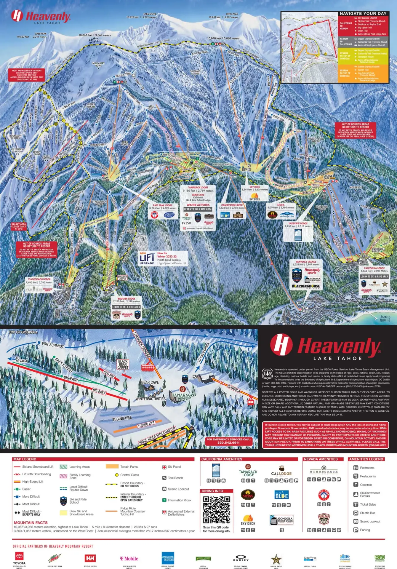 Heavenly Ski Map