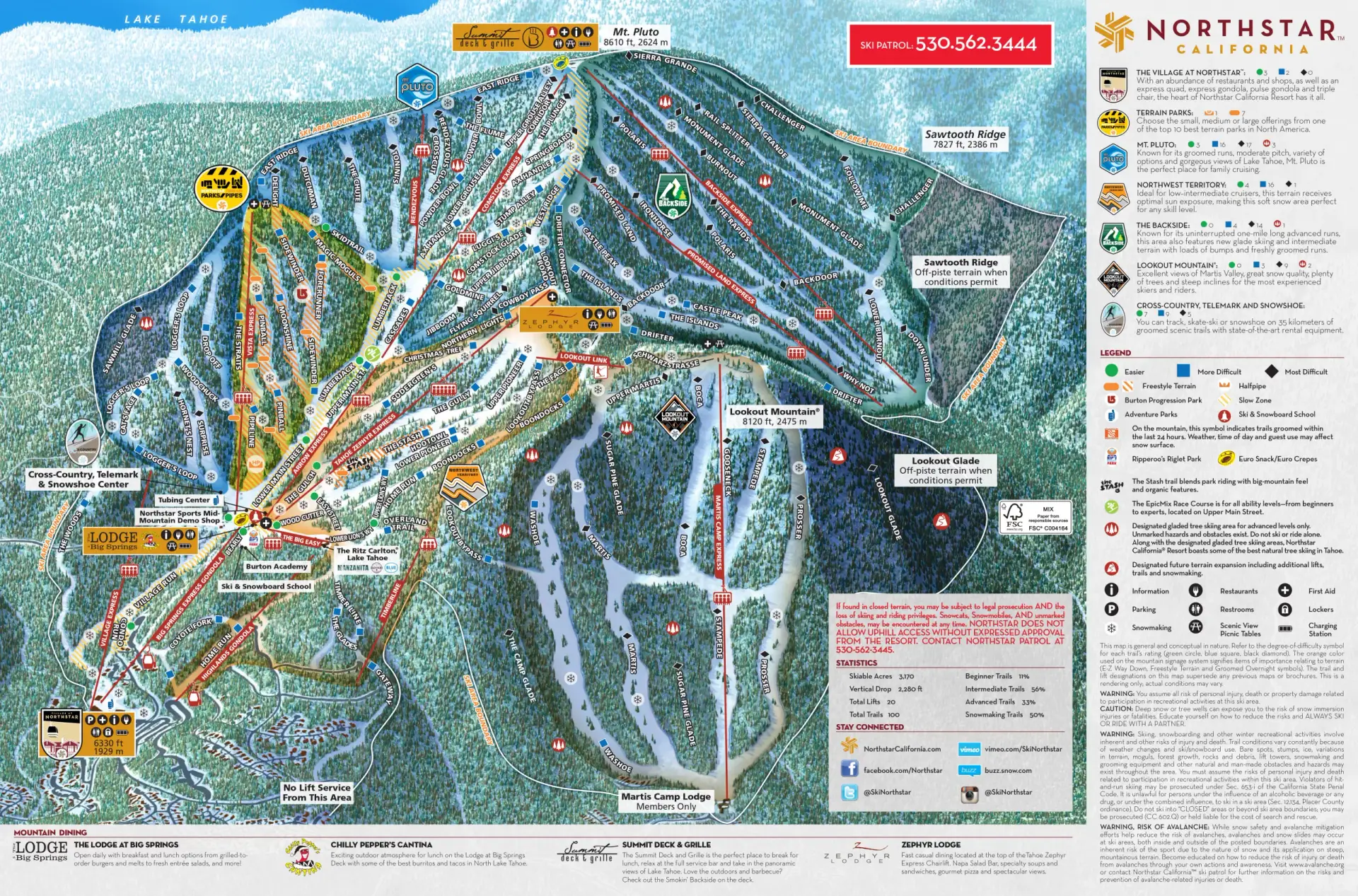 Northstar Trail Map