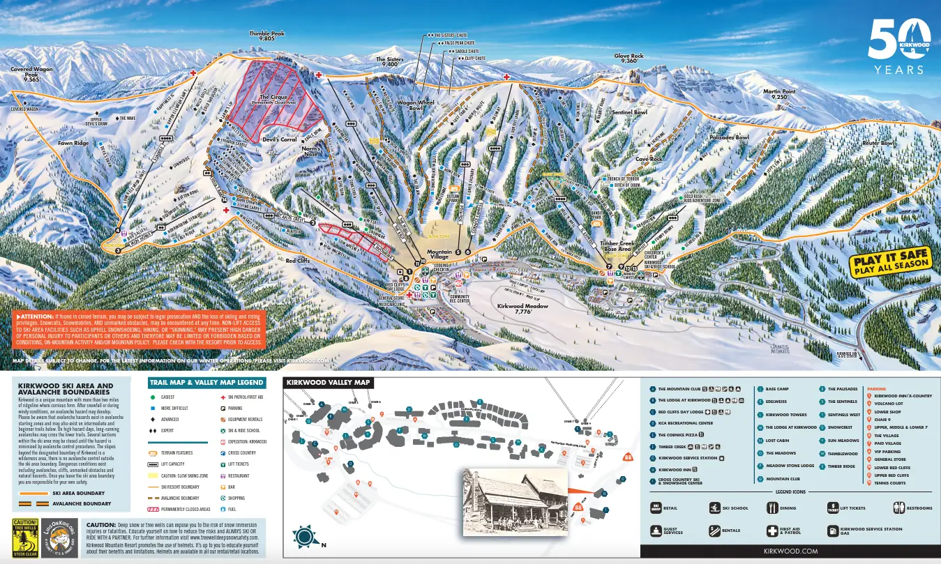 Kirkwood Trail Map