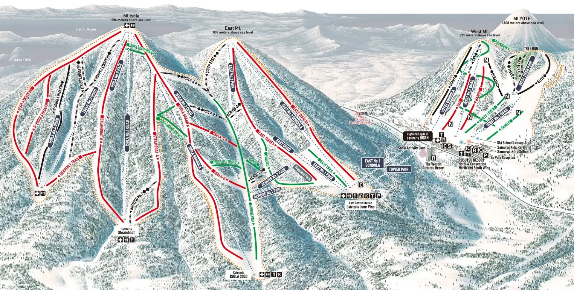 Rusutsu Trail Map