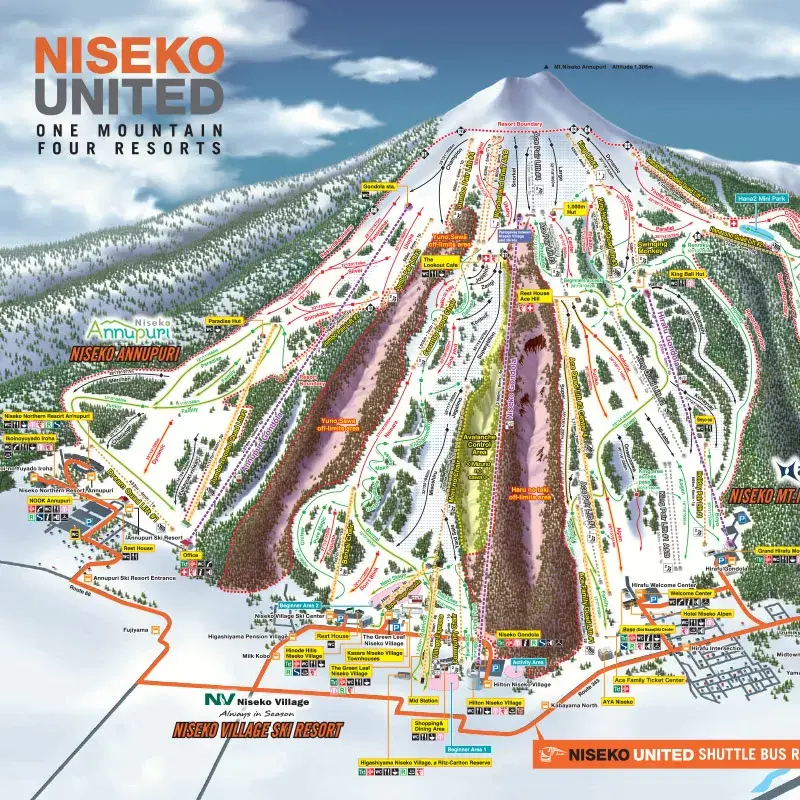 Niseko Trail map